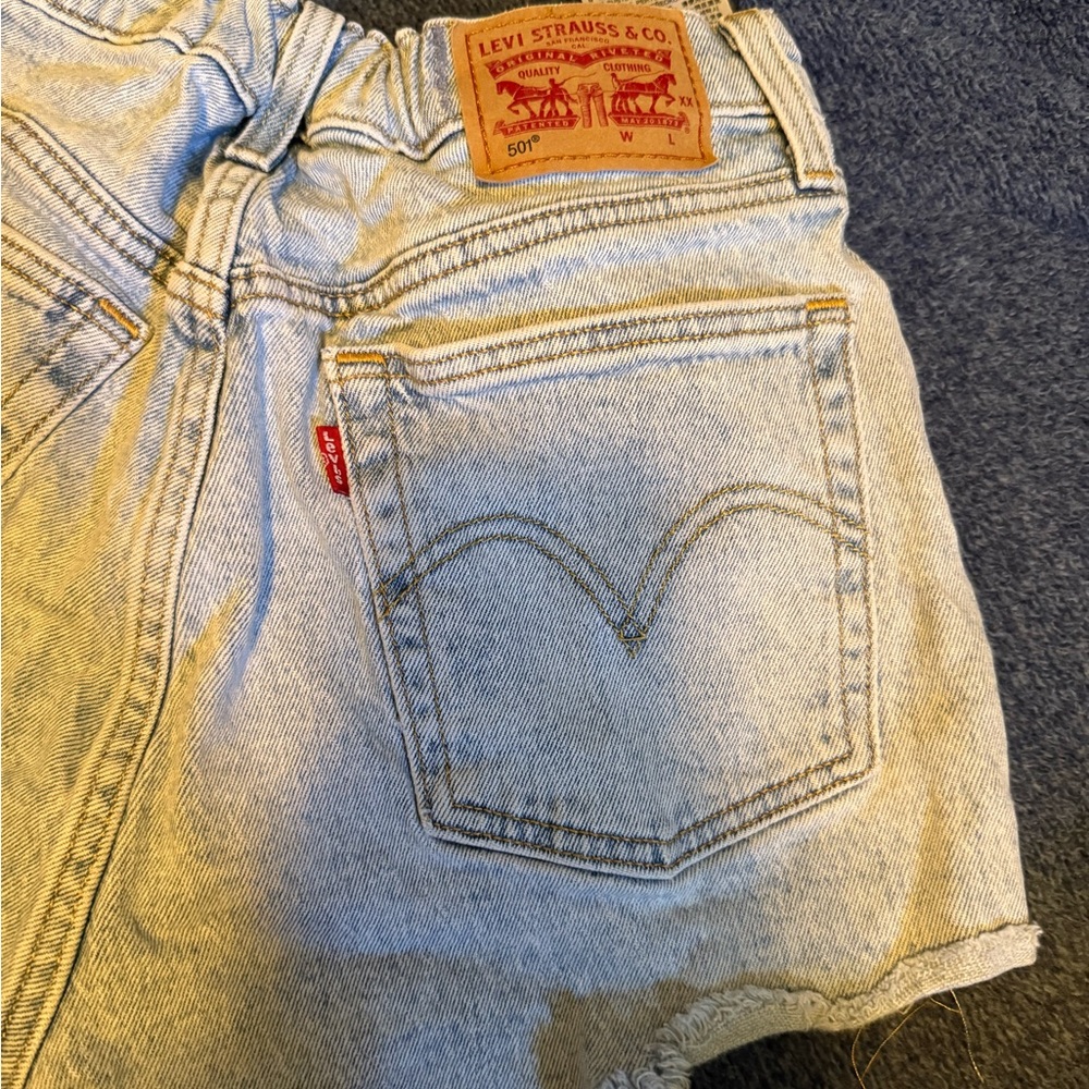 Levi's Classic Light Blue Denim Shorts